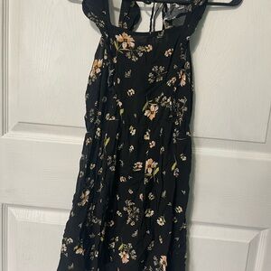 Wild Fable Floral Black Dress